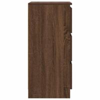 Dressoir 37,5x35x76 cm bewerkt hout bruin eikenkleurig - thumbnail
