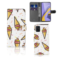 Samsung Galaxy A51 | Book Cover | Icecream | Portemonnee hoesje - thumbnail
