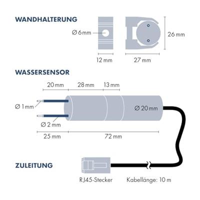 H-Tronic 1114455 WPS 3000 Niveauregelaar Vullen, Legen 10.00 m H-Tronic 1114455 WPS 3000 Niveauregelaar Vullen, Legen 10.00 m