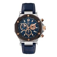 Horlogeband GC watches X72025G7S Leder Blauw 13mm - thumbnail