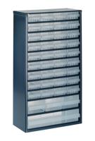 raaco 1240-123 Ladekast (l x b x h) 150 x 306 x 552 mm Aantal vakken: 40 Inhoud 1 stuk(s) - thumbnail