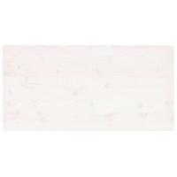 Tafelblad rechthoekig 100x50x2,5 cm massief grenenhout wit - thumbnail