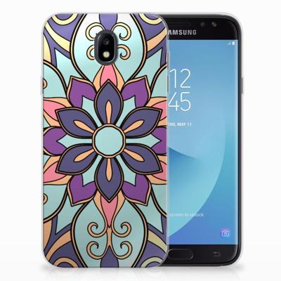 Samsung Galaxy J7 2017 | J7 Pro | TPU Case | Purple Flower