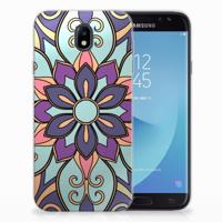 Samsung Galaxy J7 2017 | J7 Pro | TPU Case | Purple Flower - thumbnail