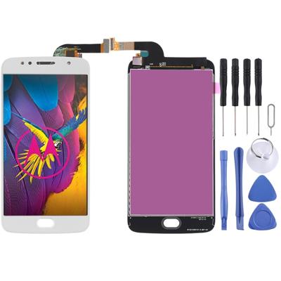 LCD-scherm en digitizer volledige montage voor Motorola Moto G5S (wit)