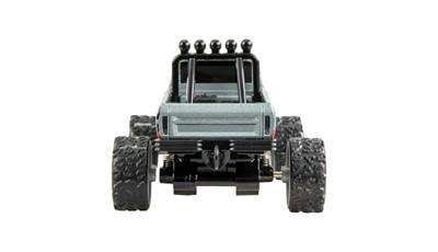 Amewi Grijs Brushed 1:64 RC auto Elektro Monstertruck Achterwielaandrijving RTR 2,4 GHz Incl. accu en laadkabel, Met lichteffect