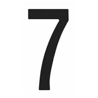 Intersteel Huisnummer 7Numbra zwart - 0023.402047 - thumbnail