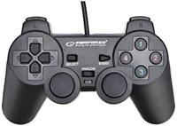Esperanza EG102 game controller Zwart USB 2.0 Gamepad Analoog/digitaal PC, Playstation 3 - thumbnail