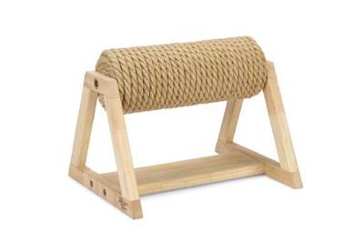 Designed by Lotte Houten Krabpaal op voet Yves 36 x 29,5 x 28 cm