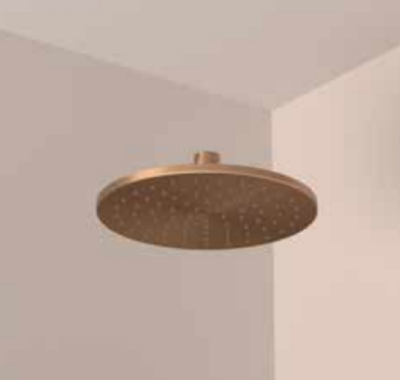 IVY Hoofddouche - medium - 20cm - antikalk nozzels - Geborsteld mat goud PVD 6900654