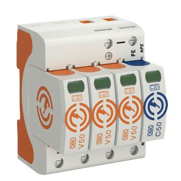 OBO Bettermann V50-3+NPE-280 Combicontroller 50 kA 1 stuk(s) OBO Bettermann V50-3+NPE-280 Combicontroller 50 kA 1 stuk(s)