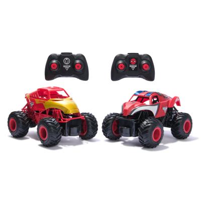 Monster Jam RC Pack Spiderman & Iron Man 1:24