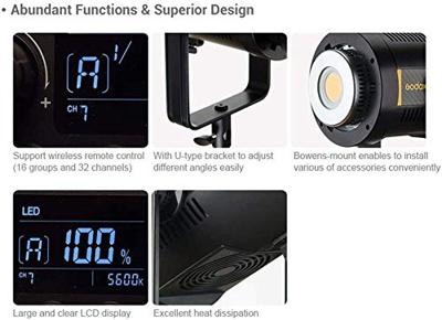 Godox Videolamp 200 W