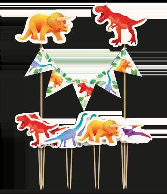 Cake Decoratie Dinosaurus (8st)