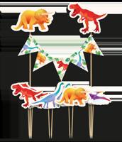 Cake Decoratie Dinosaurus (8st) - thumbnail