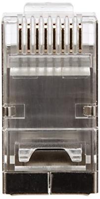 LINDY 62435 RJ45-stekker STP Cat.6, met invoerhulp, 10 stuks, grijs