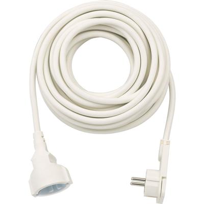 Brennenstuhl Kwaliteits kunststof verlengsnoer met platte stekker 10m H05VV-F3G1,5 wit - 1168980210 Brennenstuhl Kwaliteits kunststof verlengsnoer met platte stekker 10m H05VV-F3G1,5 wit - 1168980210