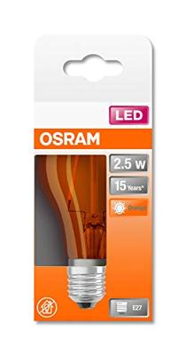 OSRAM HOMELIGHTING 4058075433960 LED-lamp Energielabel G (A - G) E27 Peer 2.5 W = 17 W Oranje (Ø x l) 60 mm x 105 mm 1 stuk(s) OSRAM HOMELIGHTING 4058075433960 LED-lamp Energielabel G (A - G) E27 Peer 2.5 W = 17 W Oranje (Ø x l) 60 mm x 105 mm 1 stuk(s)