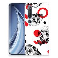 Silicone Back Case Xiaomi Mi 10 Pro Skull Red - thumbnail