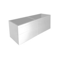 Onderkast Best Design Beauty Greeploos 140 cm Glanzend Wit - thumbnail