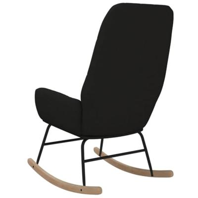 Schommelstoel stof zwart - thumbnail