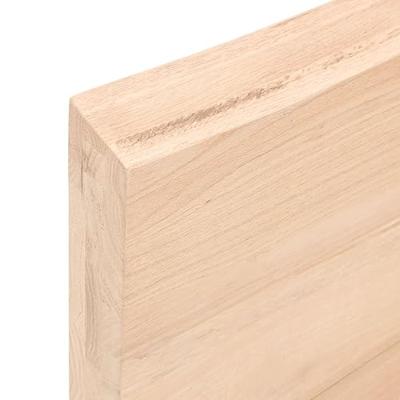 Tafelblad 100x60x(2-6) cm onbehandeld massief eikenhout