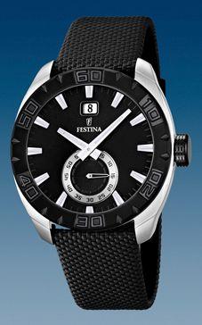 Festina horlogeband F16674-4 Leder Zwart