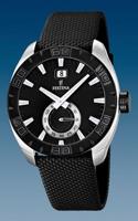 Festina horlogeband F16674-4 Leder Zwart - thumbnail