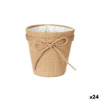 Lasso 12,5 x 12 x 12,5 cm Bruin Touw Plastic 14 x 12,5 x 14 cm (24 Stuks) - thumbnail