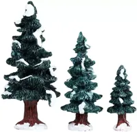 Kerstfiguur Christmas evergreen tree set of 3 LEMAX - Lemax - thumbnail