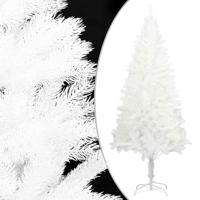 Kunstkerstboom met levensechte naalden 180 cm wit - thumbnail