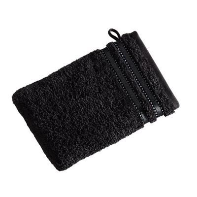 Vossen Vossen Washandje Cult de Luxe 7900 Zwart 22x16