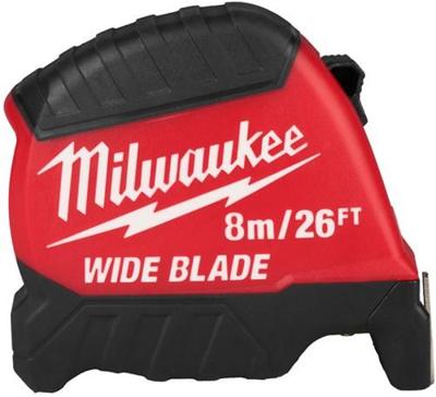 Milwaukee rolmaat | wide blade | 26 ft / 8 m x 35 mm - 4932499206