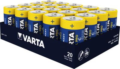 Varta Alkaline industrial pro batterij c tray(20) - 3015373 Varta Alkaline industrial pro batterij c tray(20) - 3015373