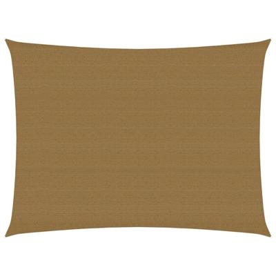 VidaXL Zonnezeil 160 g/m² 3x4 m hdpe taupe