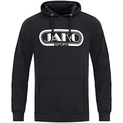 JAKO 6711 Sweater Met Kap Retro - Zwart - M