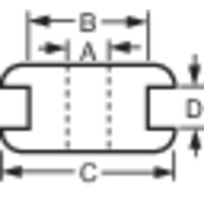 TRU COMPONENTS Kabeldoorvoering Klem-Ø (max.) 8 mm Plaatdikte (max.) 1 mm PVC Zwart 1 stuk(s)