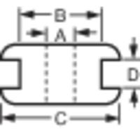 TRU COMPONENTS Kabeldoorvoering Klem-Ø (max.) 8 mm Plaatdikte (max.) 1 mm PVC Zwart 1 stuk(s) - thumbnail
