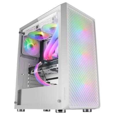 ATX Semi-toren BehuizingMars Gaming MCFW Wit - thumbnail