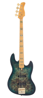 Sire Marcus Miller V10 Swamp Ash 4 Transparant Green Satin - thumbnail