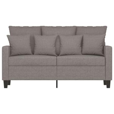 Tweezitsbank 120 cm stof taupe