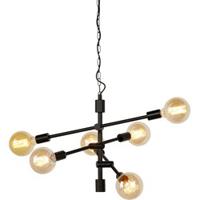its about RoMi Hanglamp 'Nashville' 6-lamps, kleur Zwart - thumbnail