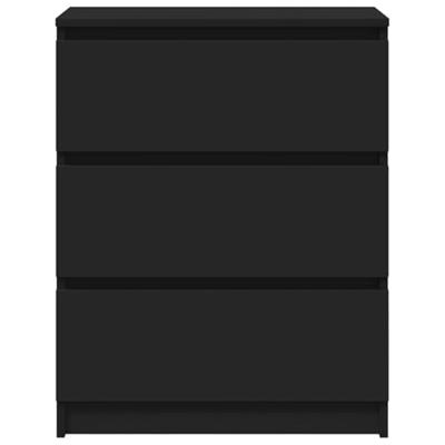 VidaXL Dressoir 60x35x76 cm bewerkt hout zwart