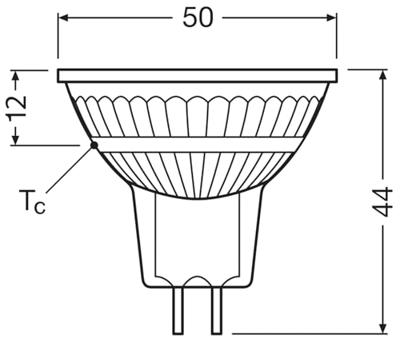 OSRAM HOMELIGHTING 4099854458347 LED-reflectorlamp-lamp Energielabel E (A - G) GU5.3 2 W Warmwit (Ø x h) 50.00 mm x 50.00 mm 1 stuk(s)