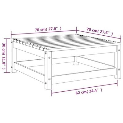 Tuinvoetenbank 70x70x30 cm massief douglashout