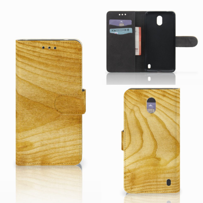Nokia 2 Book Style Case Licht Hout Nokia 2 Book Style Case Licht Hout