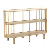 Mauro Ferretti Panama Console met 3 planken in bruin metaal - thumbnail