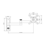 Techly ICA-LCD-104BK wandhouder voor LCD 33,02 cm (13 inch) - 76,2 cm (30 inch) kantelbaar 3 scharnieren, lang zwart - thumbnail