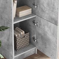 Bureau 2 pcs Beton Grijs - thumbnail