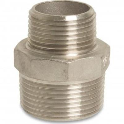 Zeskant Verloopnippel - Fig.245 - RVS - buiten/buiten - 1/4" x 1/8"